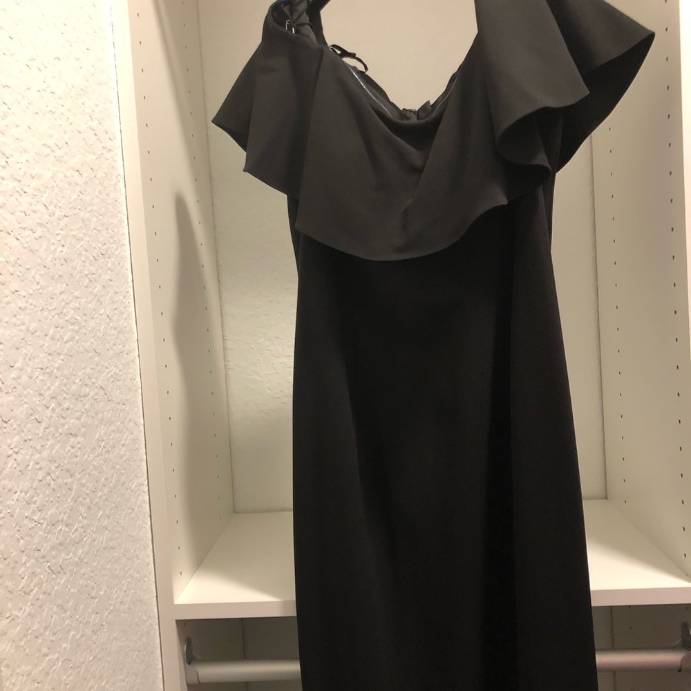Black evening gown by Adrianna Papell